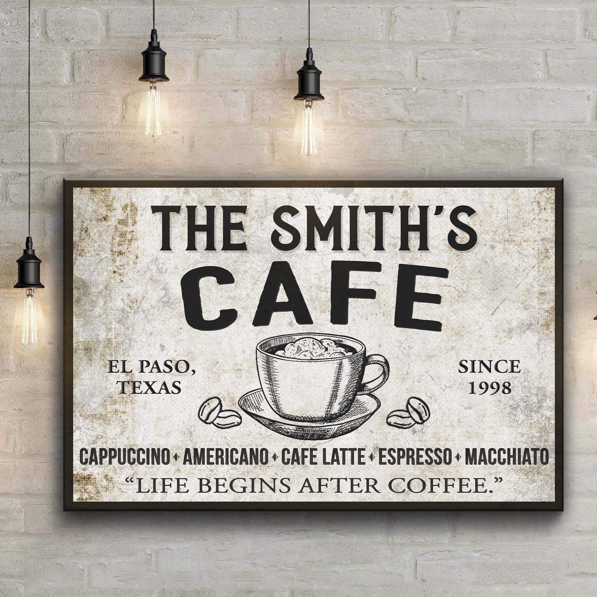 Cafe Sign IV - Tailored Canvases - Flyclothing LLC