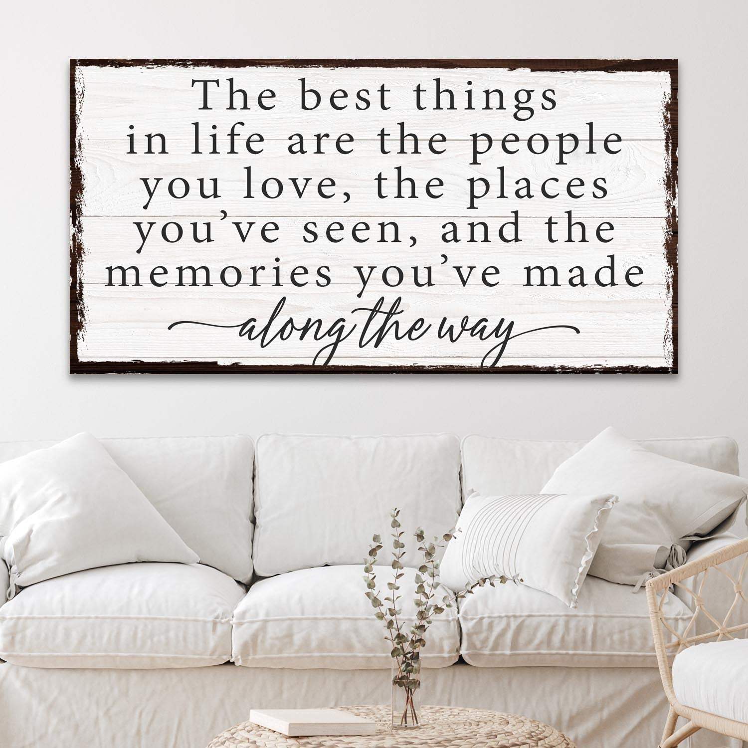 The Best Things In Life Sign IV - Tailored Canvases - Flyclothing LLC