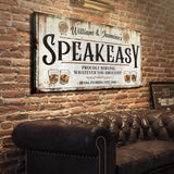 Speakeasy Sign V - Tailored Canvases - Flyclothing LLC