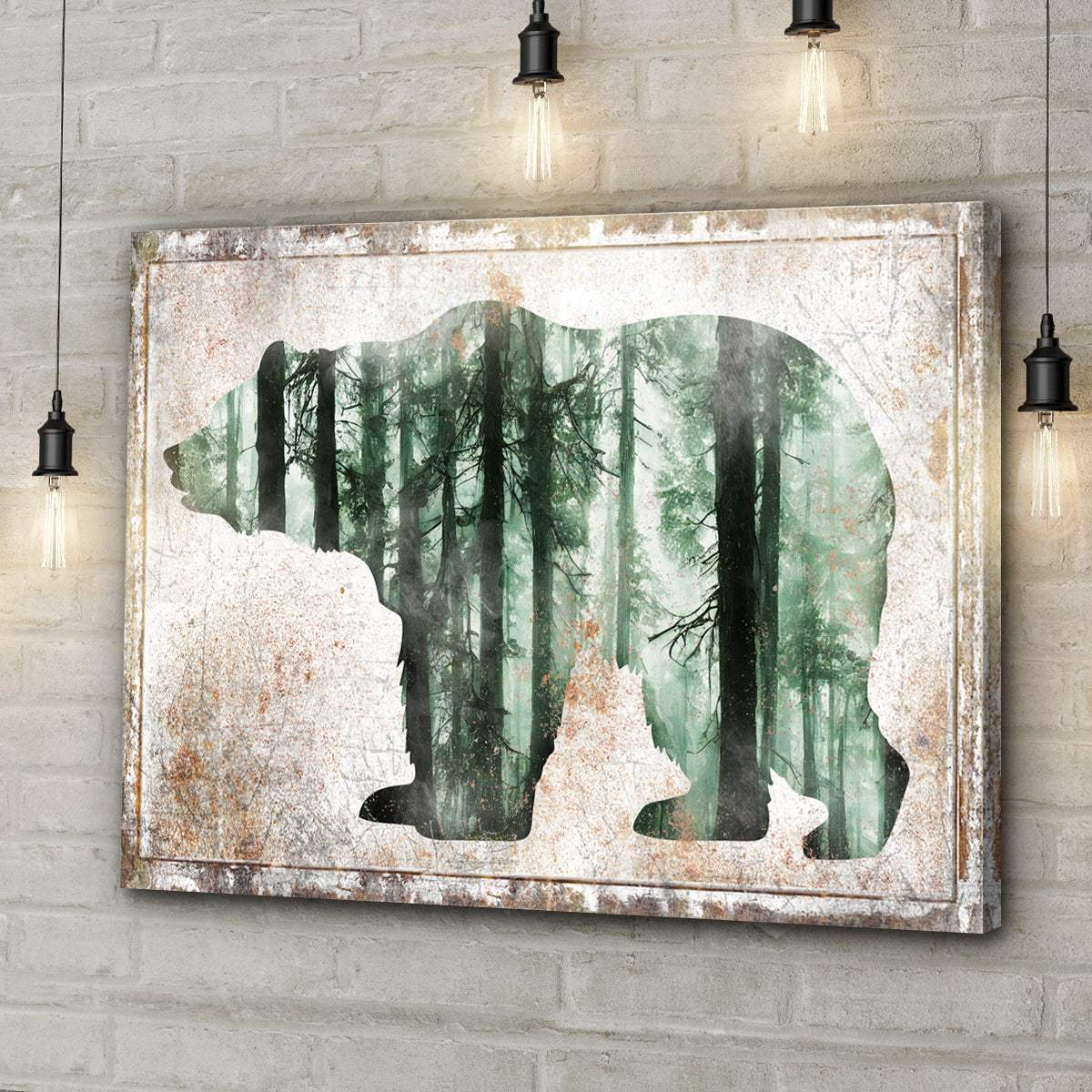 Animals Forest Bear Birch Canvas Wall Art - Tailored Canvases - Flyclothing LLC