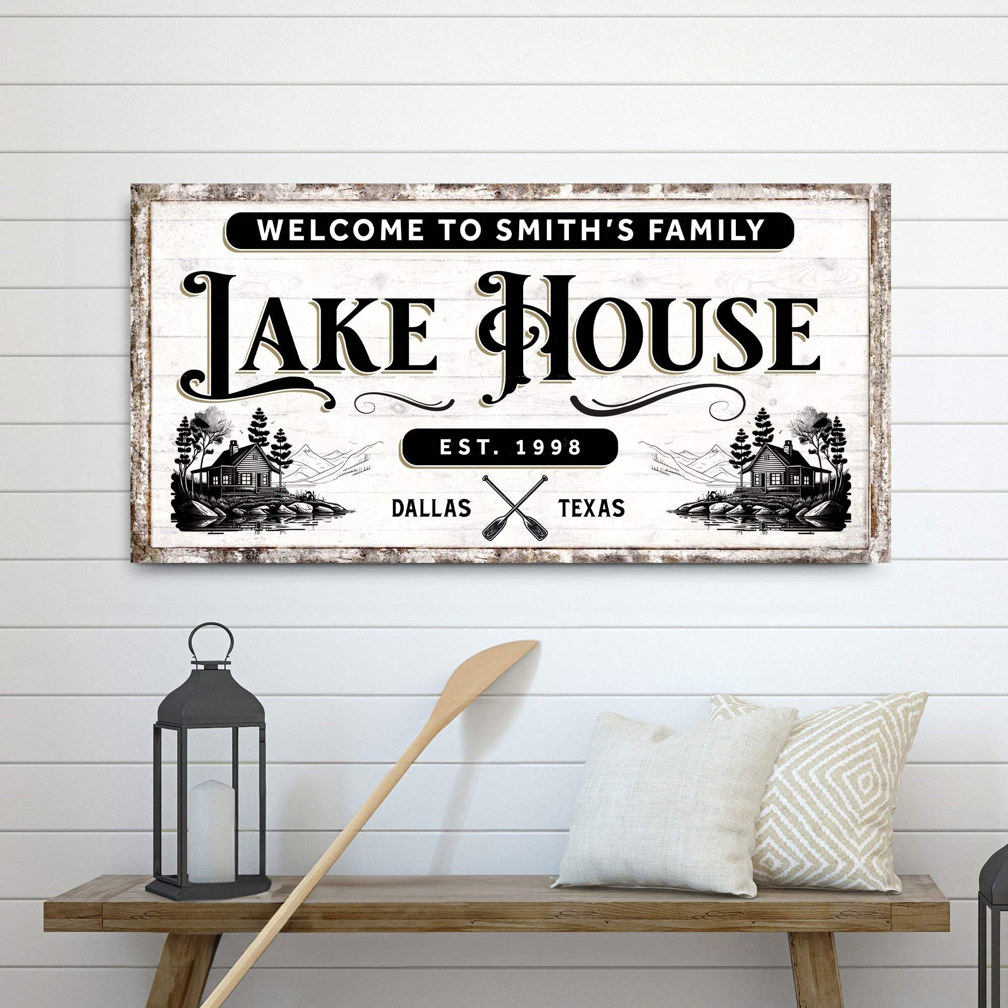 Lake House Sign VIII - Tailored Canvases - Flyclothing LLC