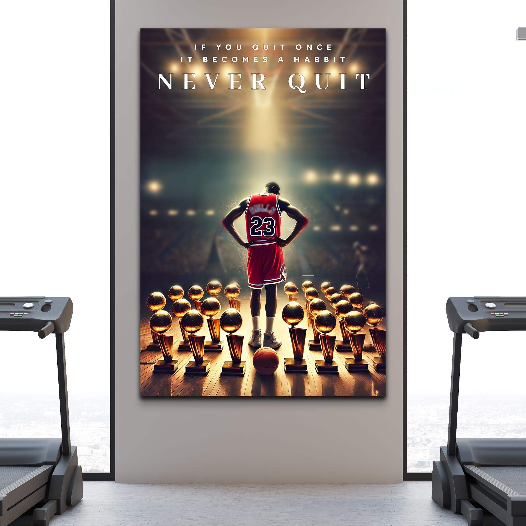 Never Quit - Sport Wall Art - Tailored Canvases - Flyclothing LLC