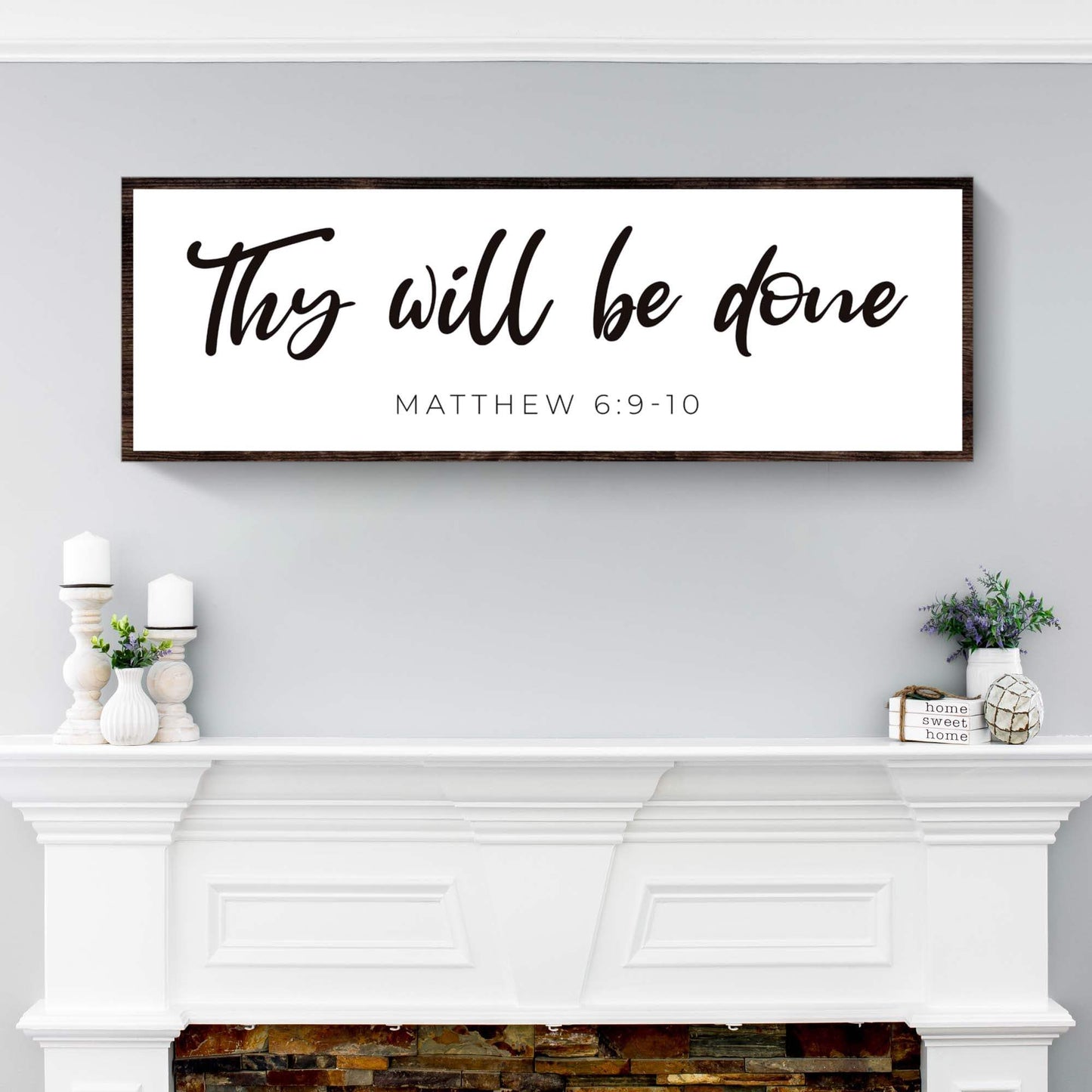 Thy Will Be Done Faith Sign III - Tailored Canvases - Flyclothing LLC