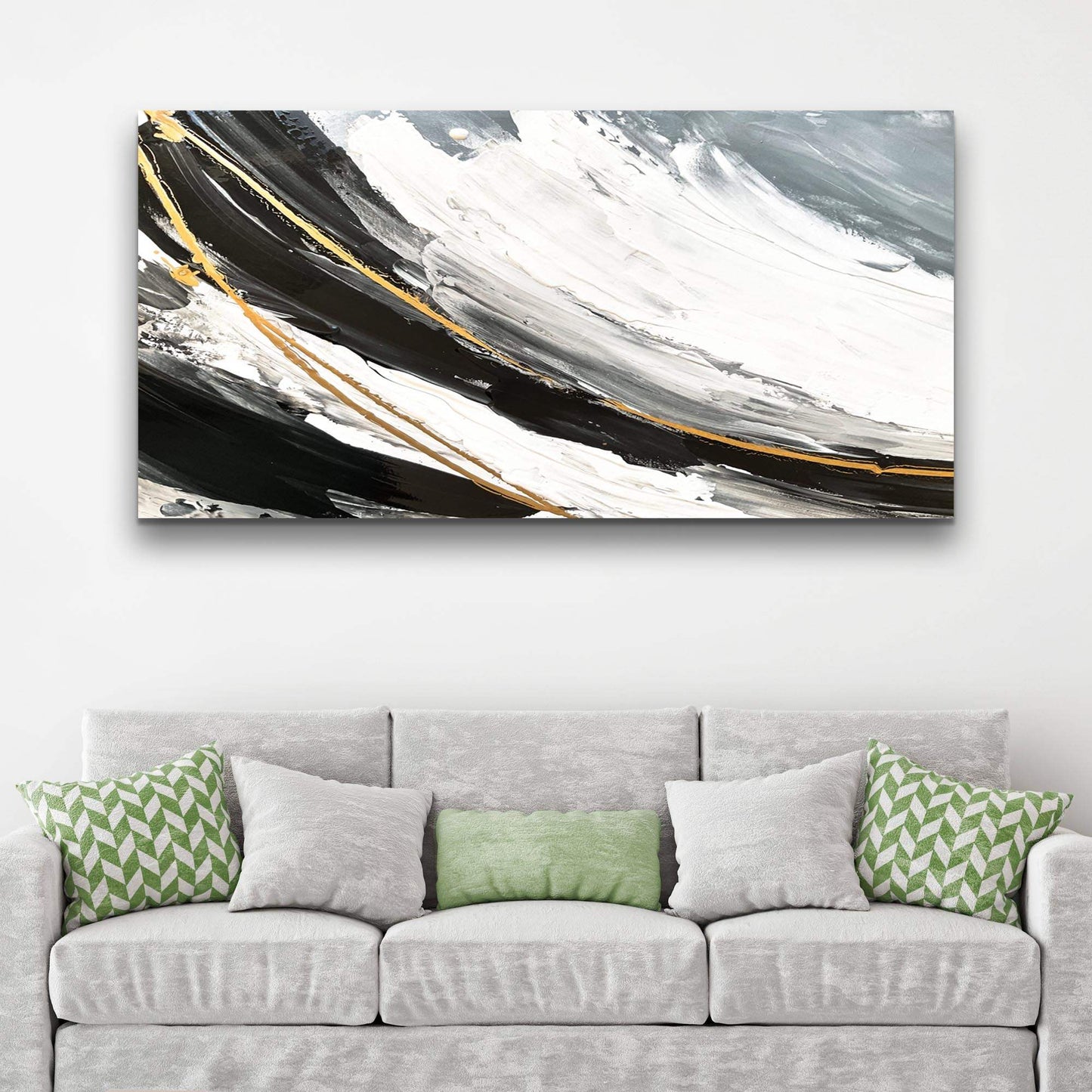 Modern Abstract Shadows Wall Art - Tailored Canvases - Flyclothing LLC
