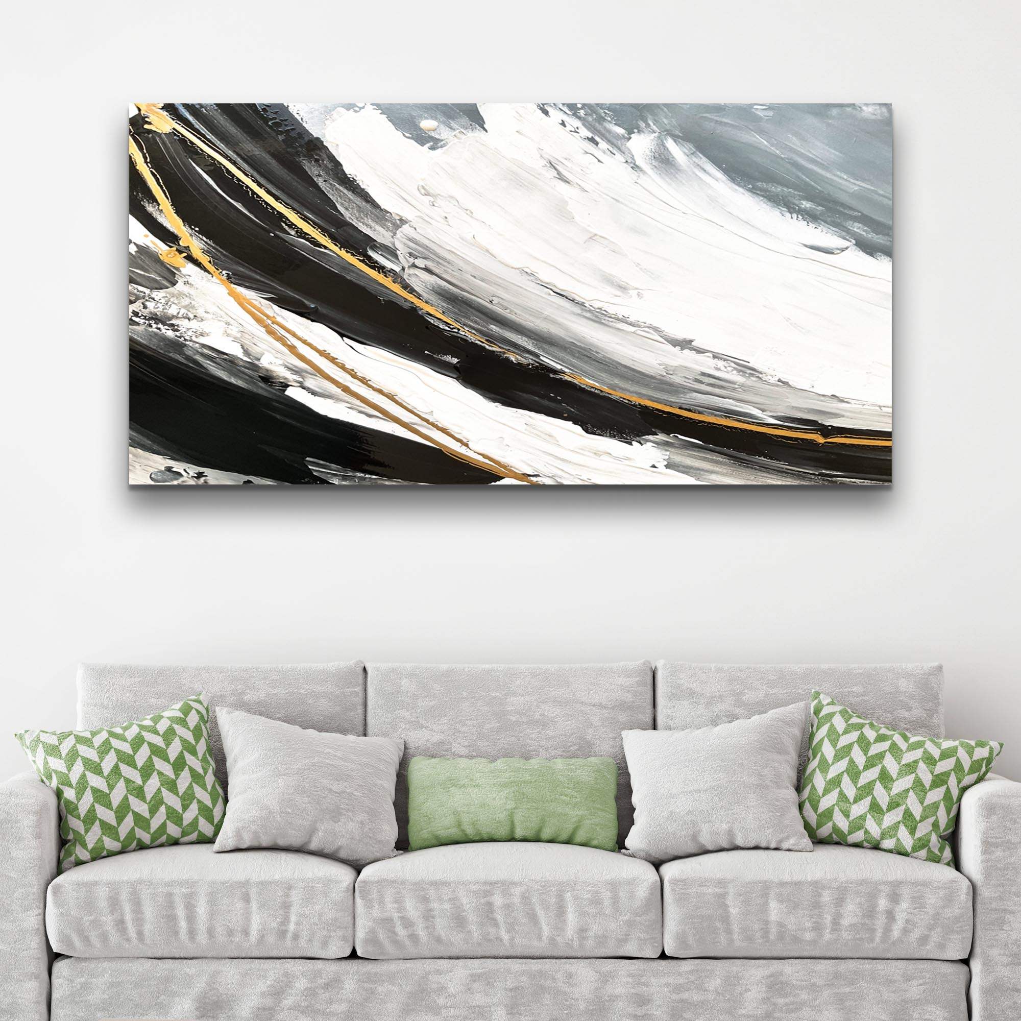Modern Abstract Shadows Wall Art - Tailored Canvases - Flyclothing LLC
