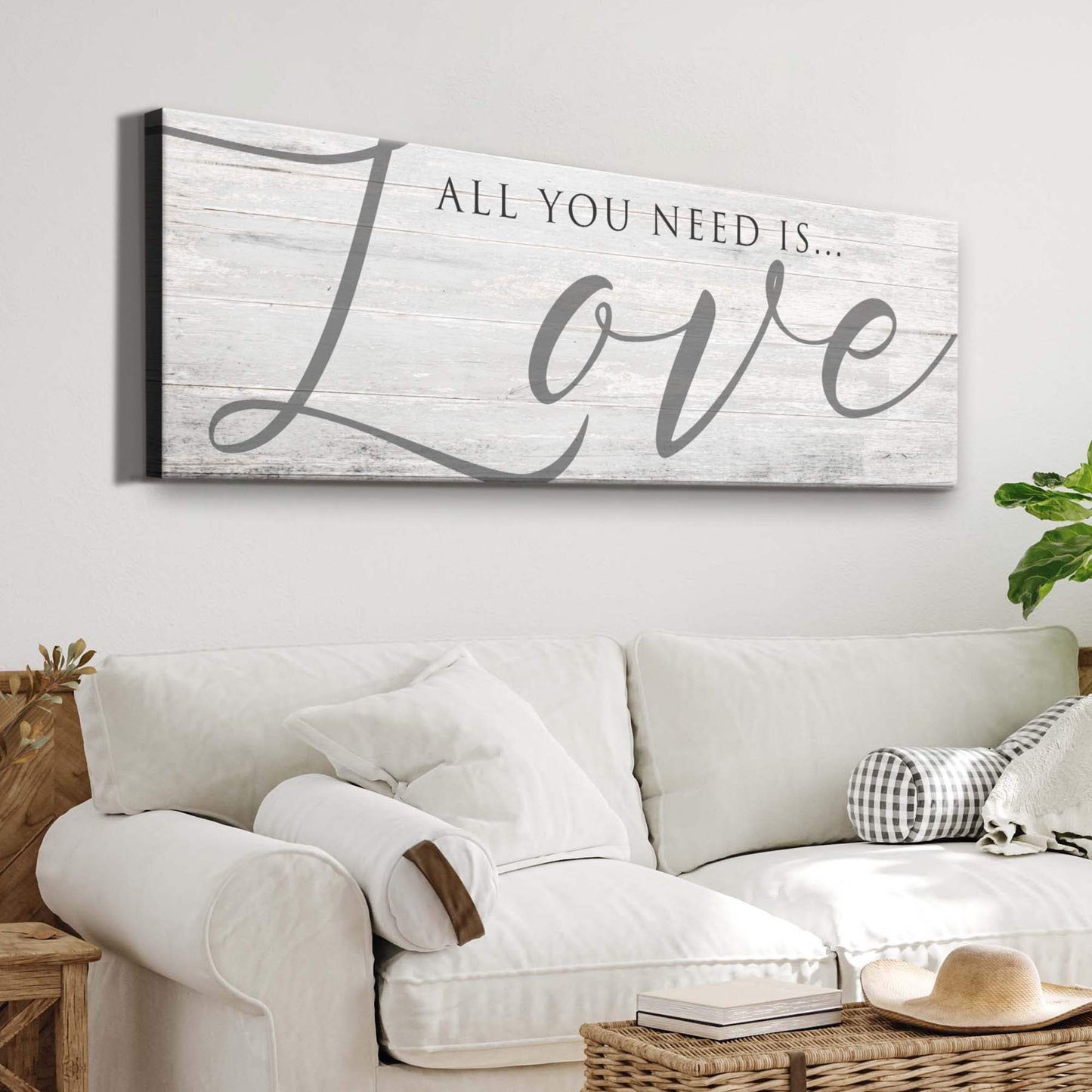 All You Need Is Love Sign IV - Tailored Canvases - Flyclothing LLC