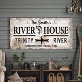 Personalized River House Sign II - Tailored Canvases - Flyclothing LLC