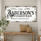 Homestead Sign IX - Tailored Canvases - Flyclothing LLC