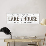 Classic Family Lake House Sign - Tailored Canvases - Flyclothing LLC