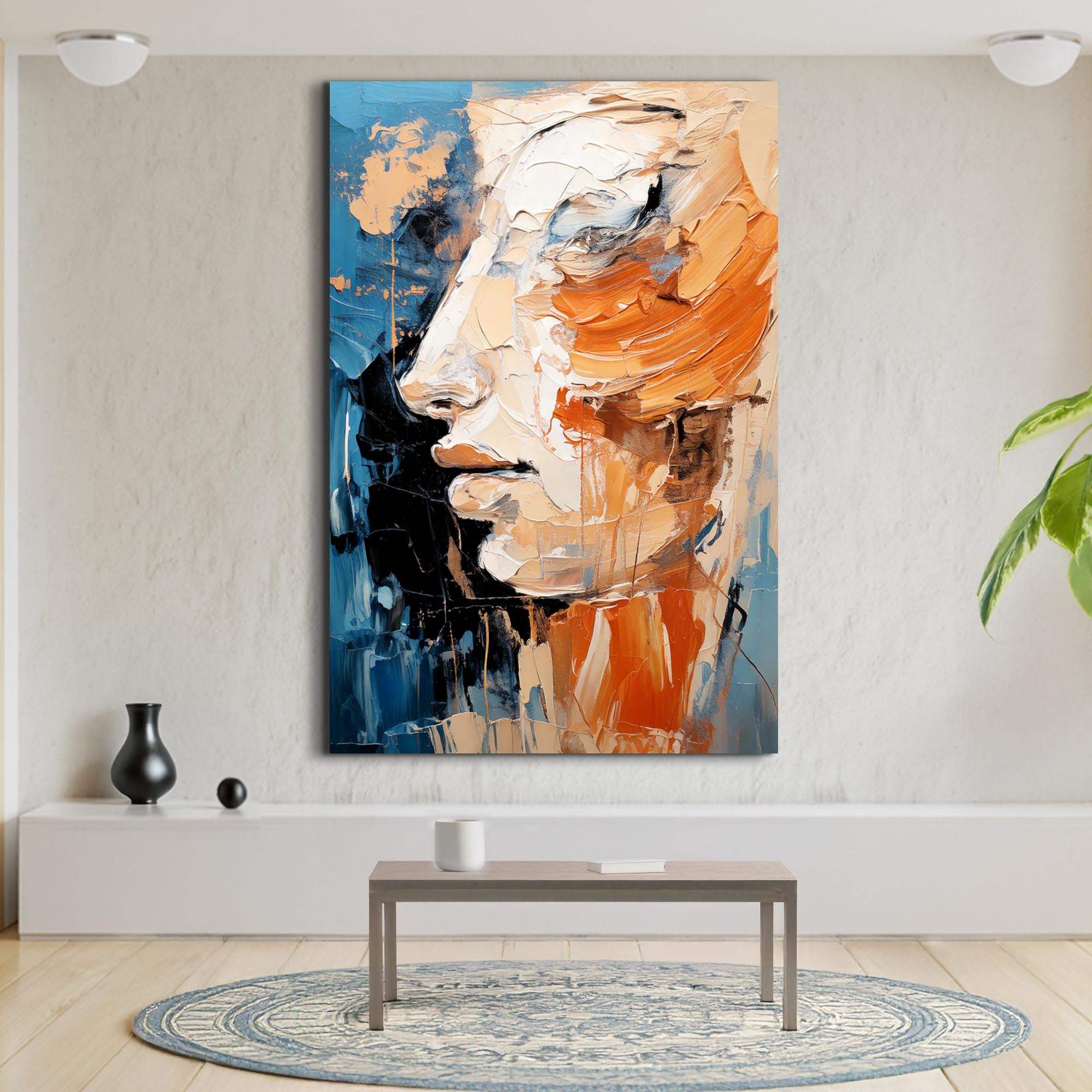 Modern Brush Stroke Abstract Wall Art - Tailored Canvases - Flyclothing LLC