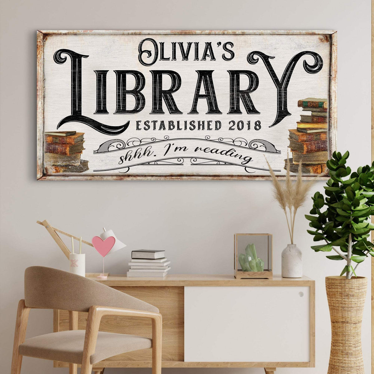 Shhhh Library Sign Shhh I'm Reading Library Sign – Flyclothing LLC