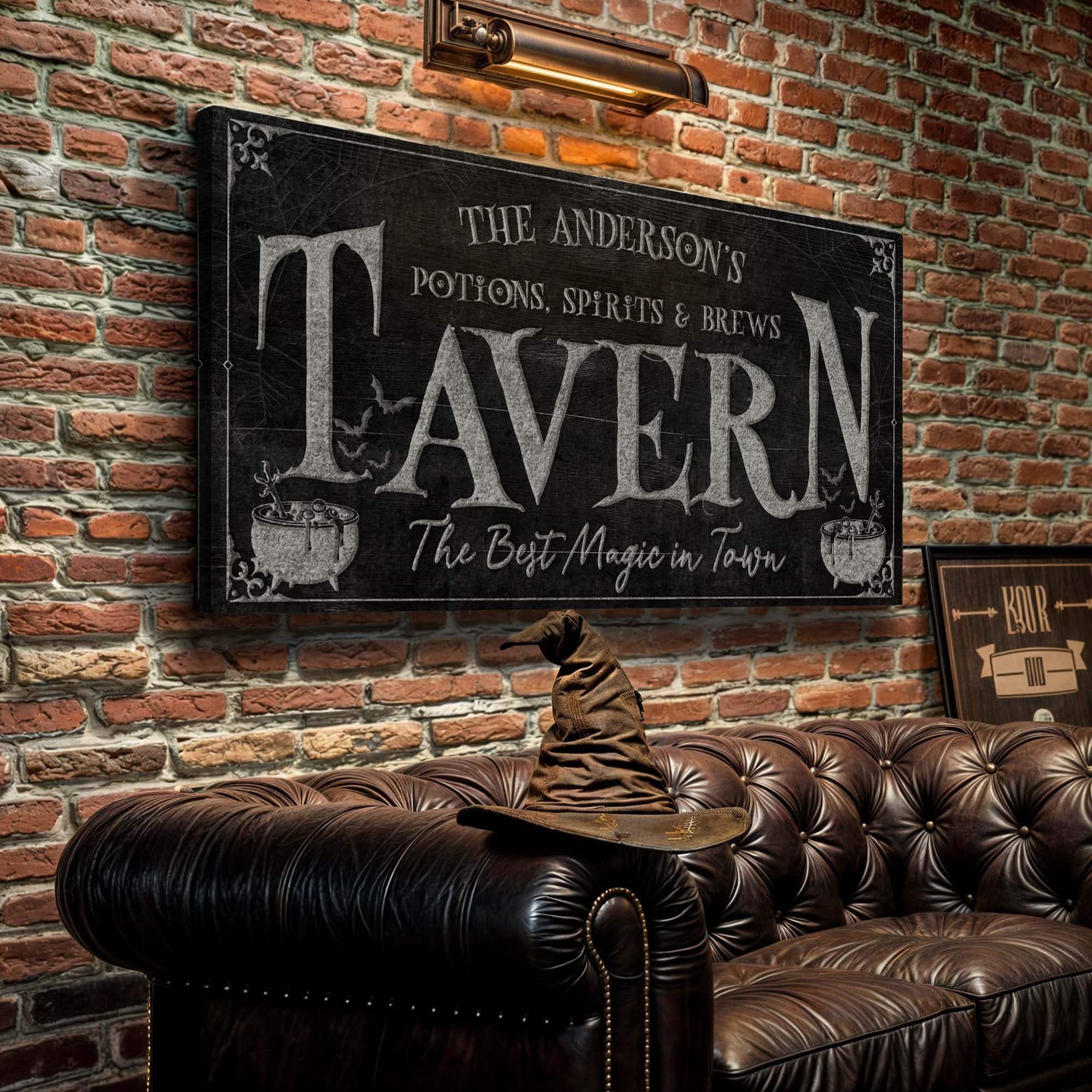 Potions, Spirits & Brews Tavern Halloween Sign - Tailored Canvases - Flyclothing LLC