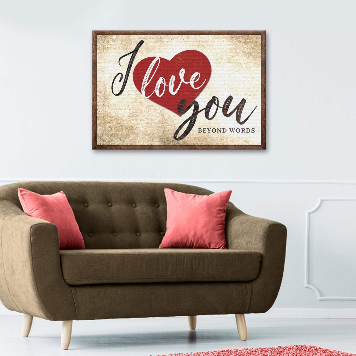 Valentine Beyond Words Sign - Tailored Canvases - Flyclothing LLC