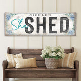 Personalized She Shed Sign XI - Tailored Canvases - Flyclothing LLC