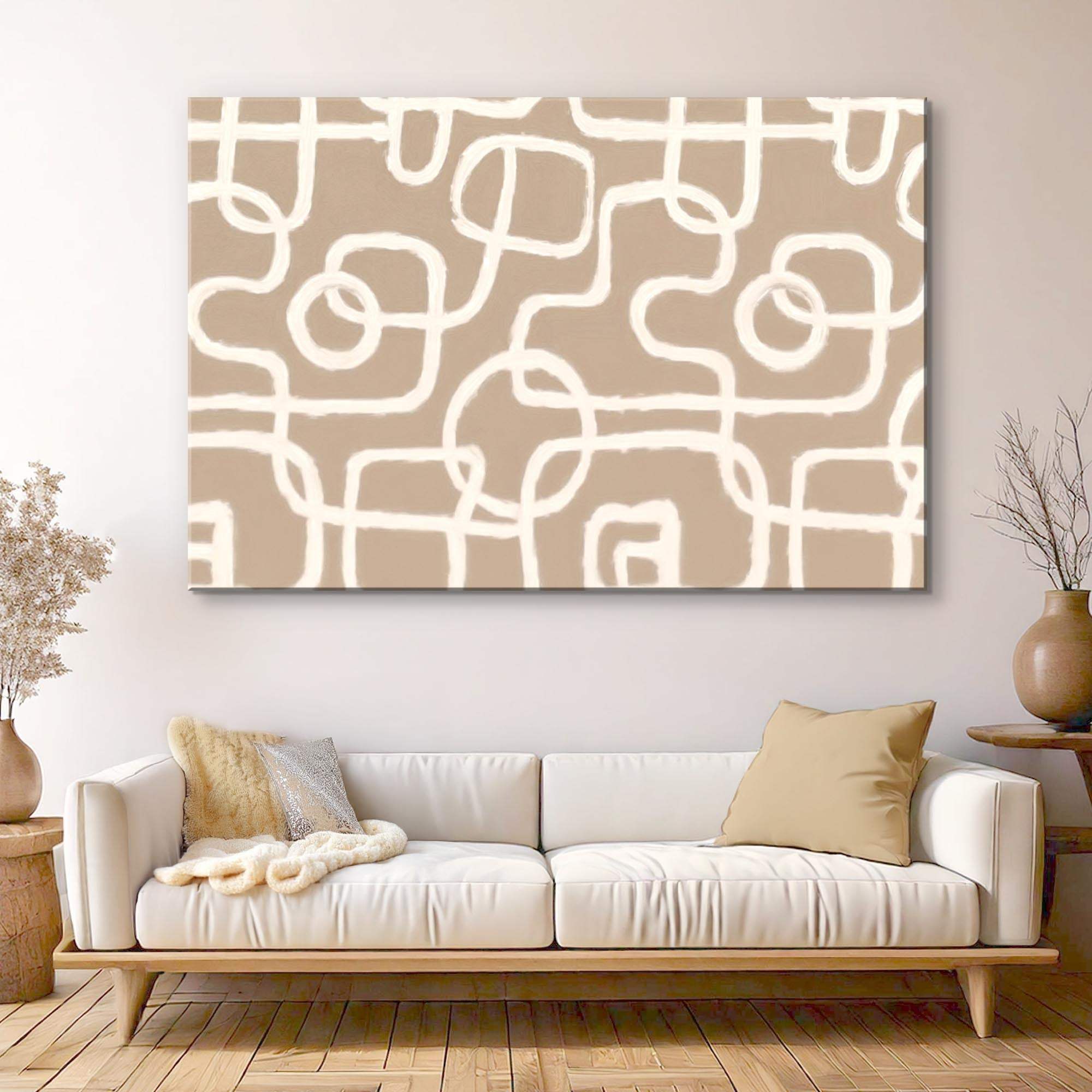 Modern Simple Lines Wall Art - Tailored Canvases - Flyclothing LLC