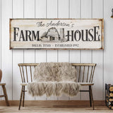 Personalized Rustic Farmhouse Sign - Tailored Canvases - Flyclothing LLC
