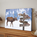 Deer Family Names Sign - Tailored Canvases - Flyclothing LLC