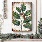 Christmas Holly Wall Art - Tailored Canvases - Flyclothing LLC