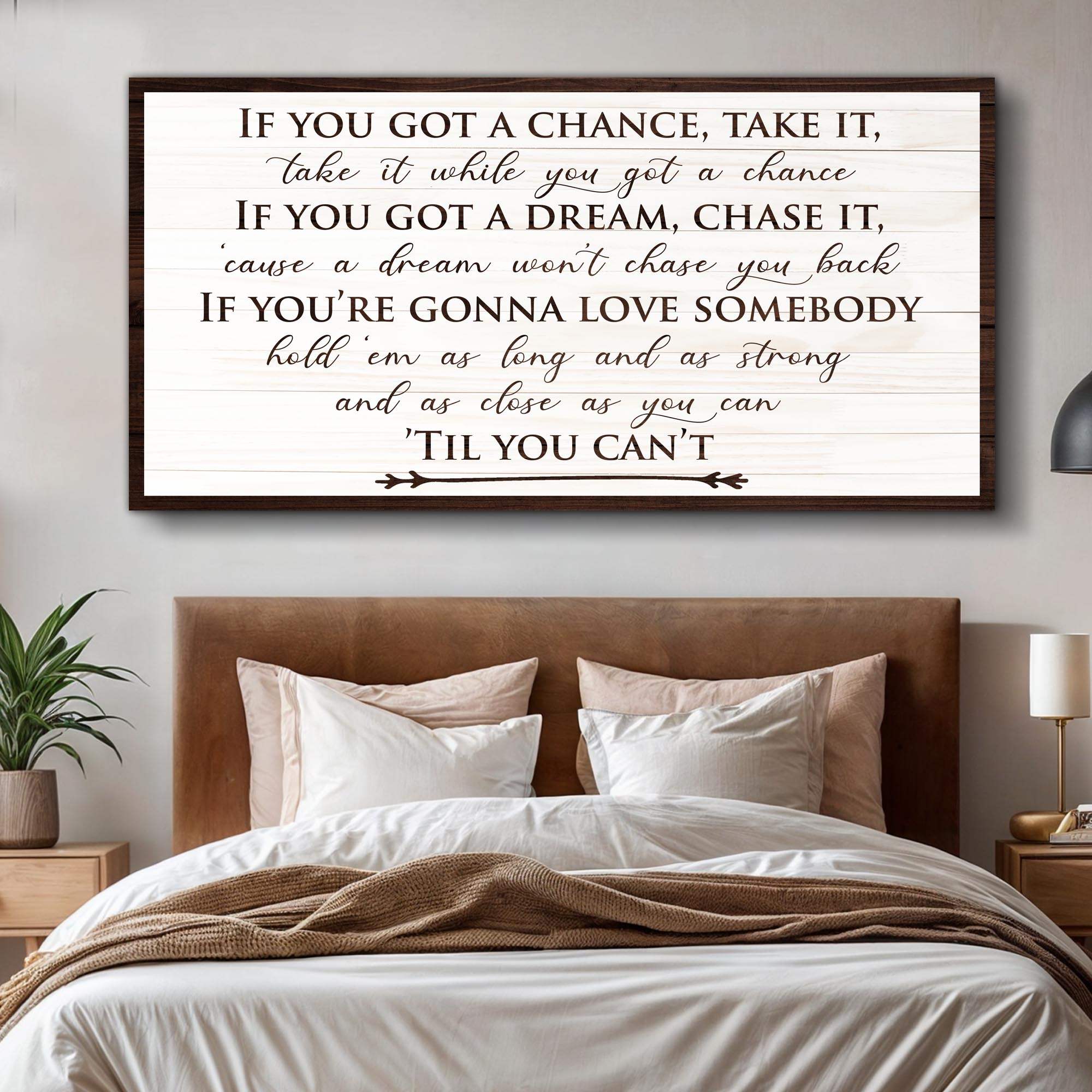 If You Got A Dream Bedroom Sign II - Tailored Canvases - Flyclothing LLC