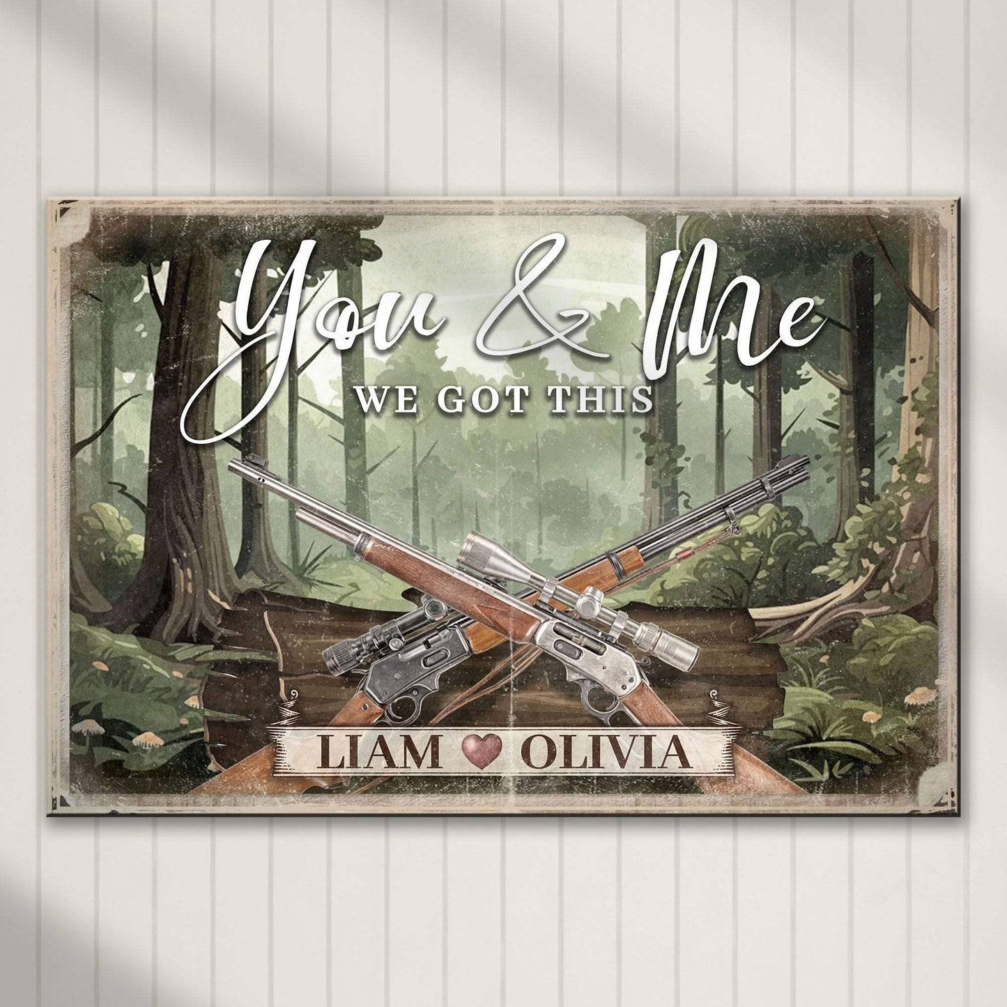 Gun Themed We Got This Couple Sign - Tailored Canvases - Flyclothing LLC