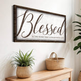 Blessed Is The Home That Is Filled With Love Sign - Tailored Canvases - Flyclothing LLC