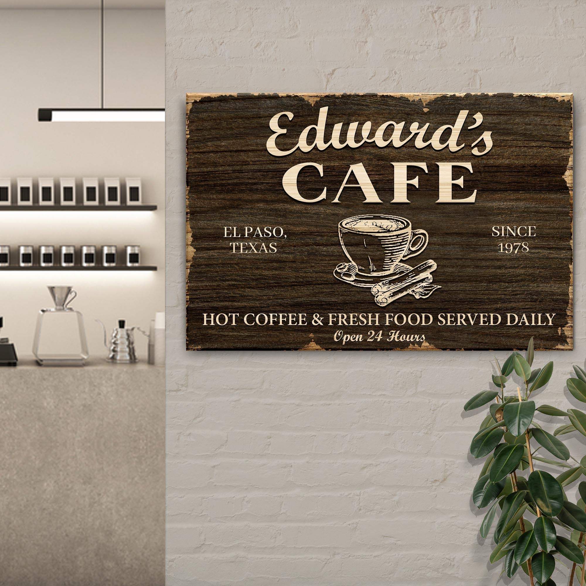Cafe Sign III - Tailored Canvases - Flyclothing LLC