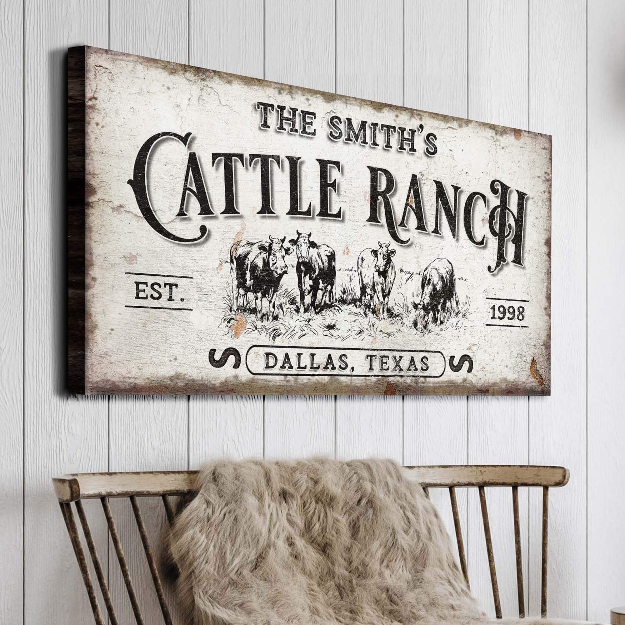 Branded Cattle Ranch Sign - Tailored Canvases - Flyclothing LLC
