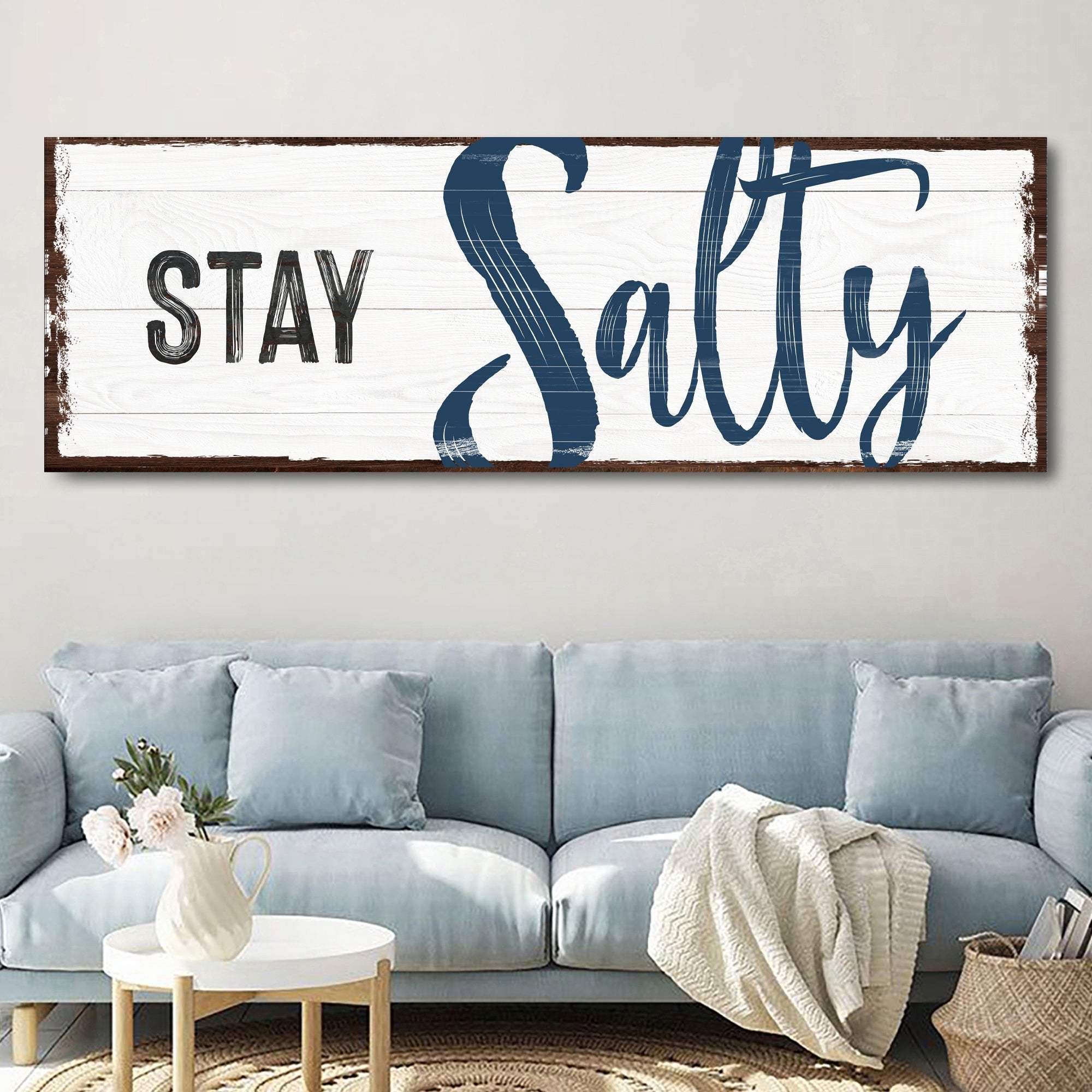 Stay Salty Coastal Sign III - Tailored Canvases - Flyclothing LLC