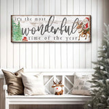 It's The Most Wonderful Time Of The Year Christmas Sign II - Tailored Canvases - Flyclothing LLC