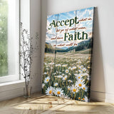Accept, Let Go, And Have Faith Sign - Tailored Canvases - Flyclothing LLC
