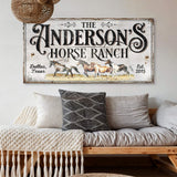 Personalized Horse Ranch Sign II - Tailored Canvases - Flyclothing LLC