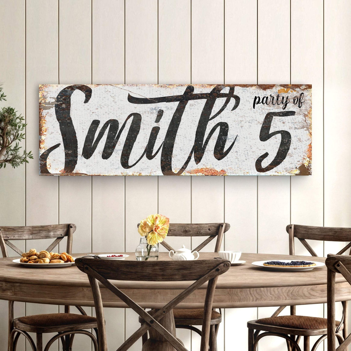 Personalized Party of Family Sign II - Tailored Canvases - Flyclothing LLC