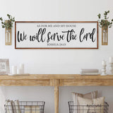 As For Me And My House We Will Serve The Lord Faith Sign II - Tailored Canvases - Flyclothing LLC