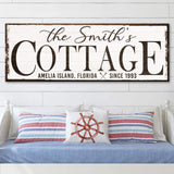 Cottage Beach House Sign II - Tailored Canvases - Flyclothing LLC