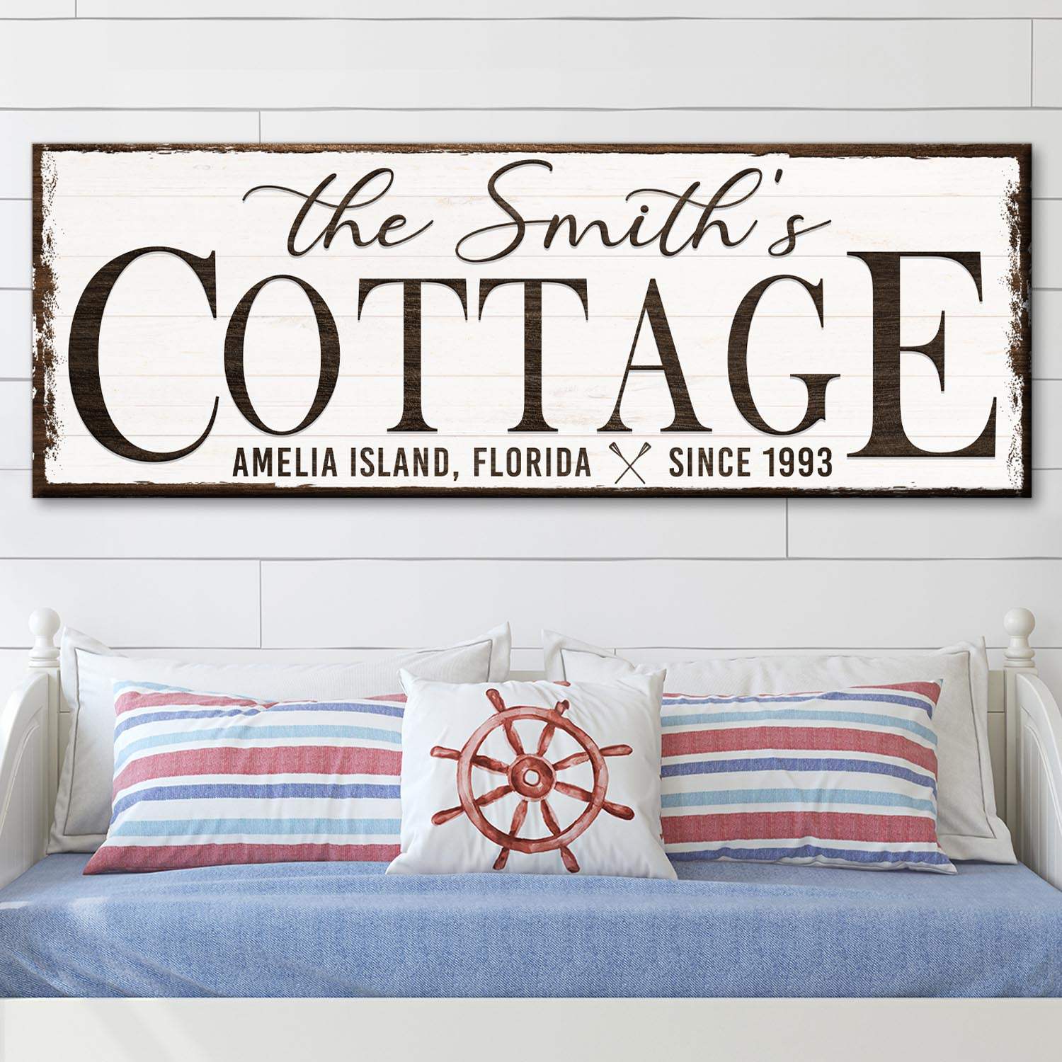 Cottage Beach House Sign II - Tailored Canvases - Flyclothing LLC