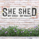 Personalized She Shed Sign XIV - Tailored Canvases - Flyclothing LLC