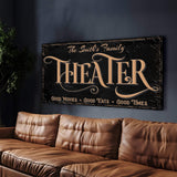 Personalized Theater Sign VI - Tailored Canvases - Flyclothing LLC