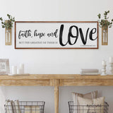Faith Hope And Love 1 Corinthians 13:13 Faith Sign II - Tailored Canvases - Flyclothing LLC