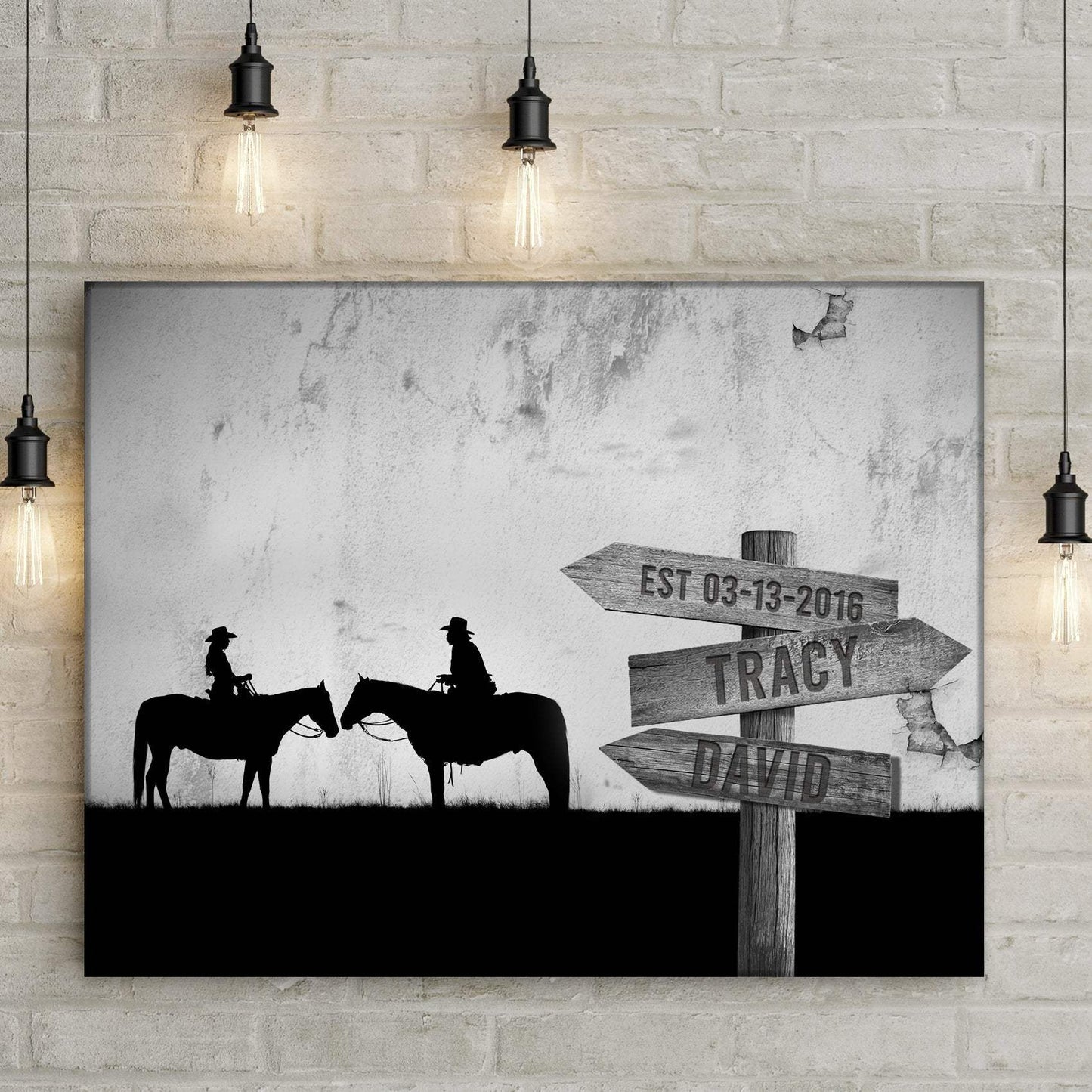 Horse Couple Sign - Tailored Canvases - Flyclothing LLC