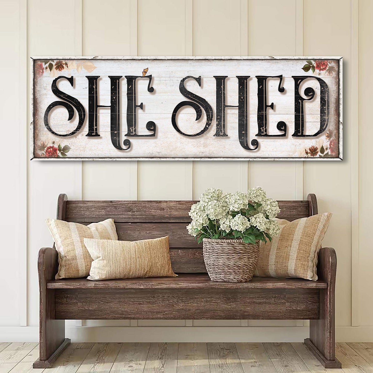 Personalized She Shed Sign XV - Tailored Canvases - Flyclothing LLC