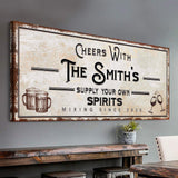 Supply Your Own Spirits Bar Sign - Tailored Canvases - Flyclothing LLC