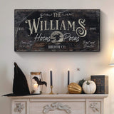 Personalized Hocus Pocus Halloween Sign II - Tailored Canvases - Flyclothing LLC