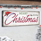 Vintage Merry Christmas Sign IV - Tailored Canvases - Flyclothing LLC