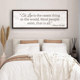 To Live Is The Rarest Thing Farmhouse Sign II - Tailored Canvases - Flyclothing LLC
