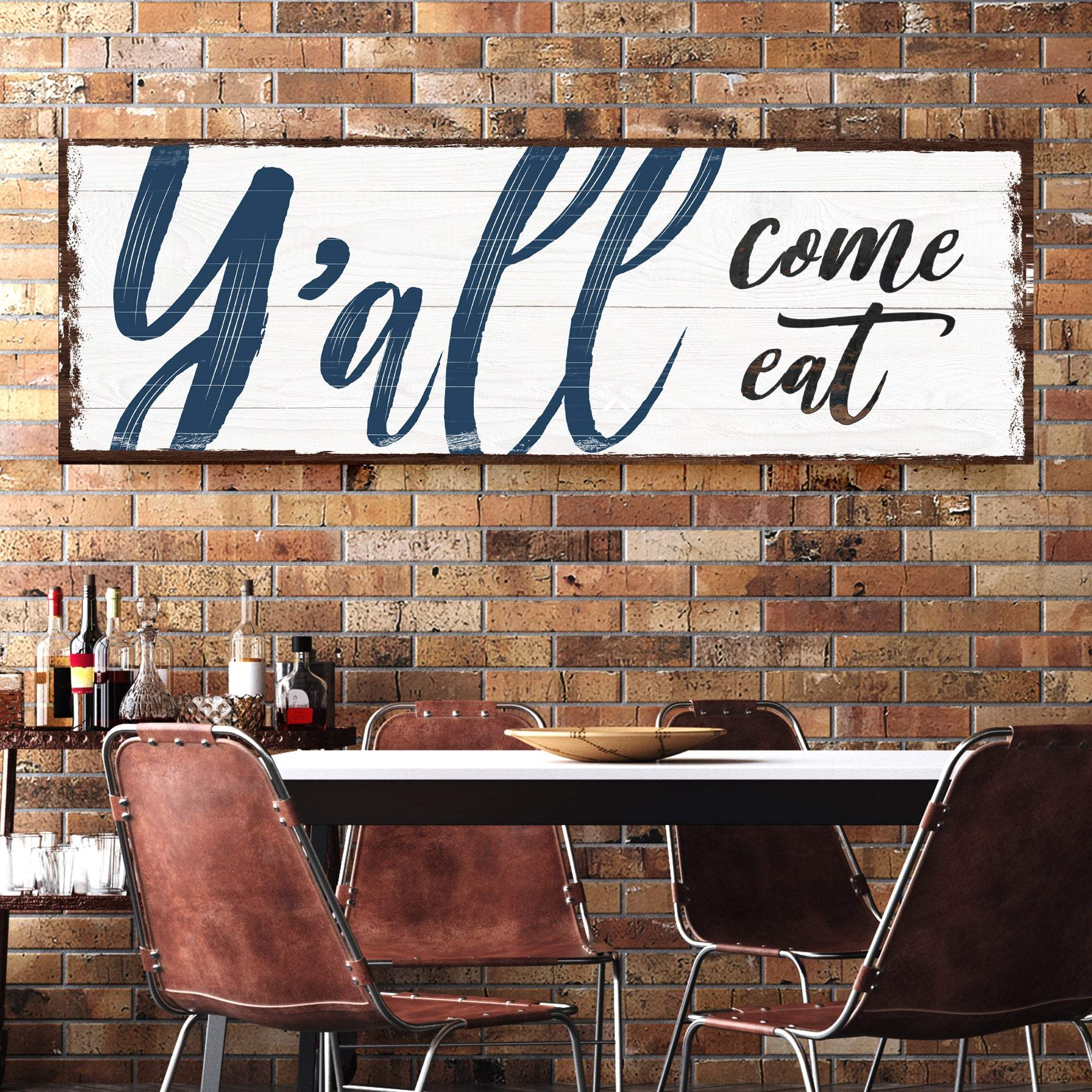 Y'all Come Eat Kitchen Sign II - Tailored Canvases - Flyclothing LLC