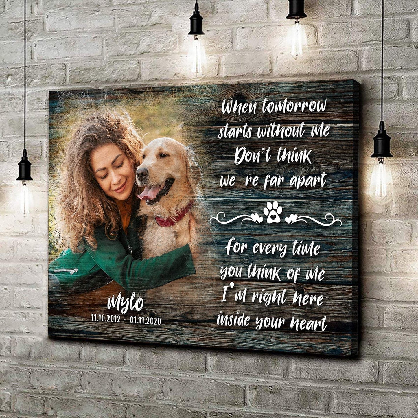 Pet Memorial Sign - Tailored Canvases - Flyclothing LLC