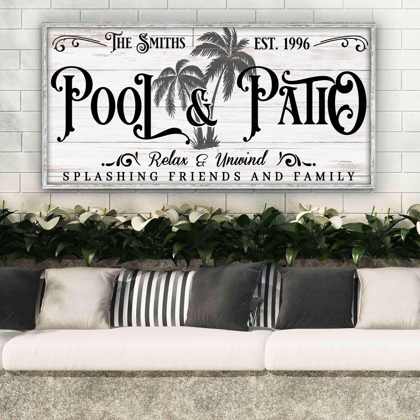 Personalized Pool & Patio Sign VI - Tailored Canvases - Flyclothing LLC