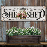 Personalized She Shed Sign - Tailored Canvases - Flyclothing LLC