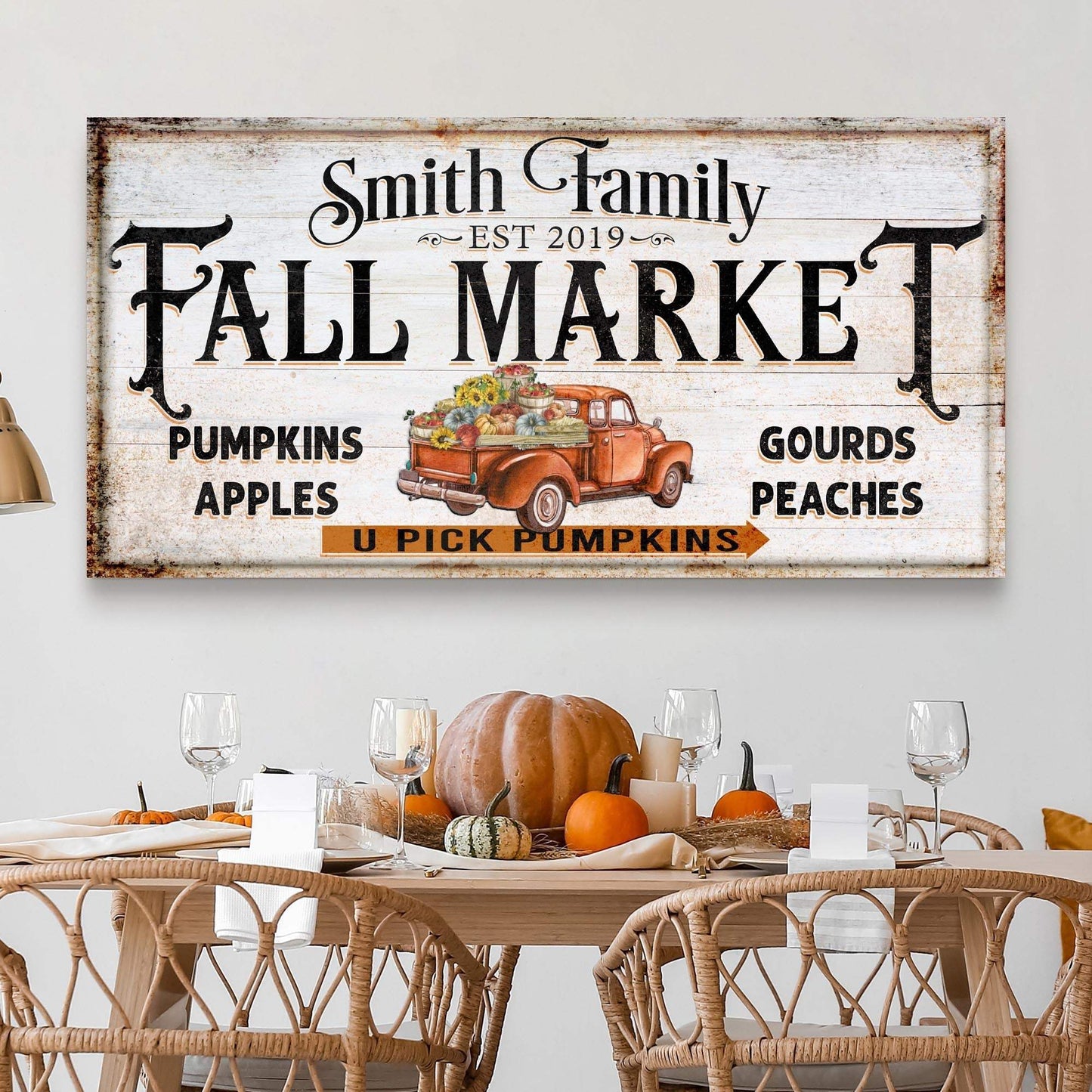 Fall Market Pumpkin Patch Sign - Tailored Canvases - Flyclothing LLC