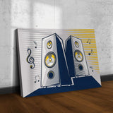 Music Equipment Speakers Pop Art Canvas Wall Art - Tailored Canvases - Flyclothing LLC